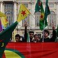 Everybody at the square against Turkish invasion of Rojava