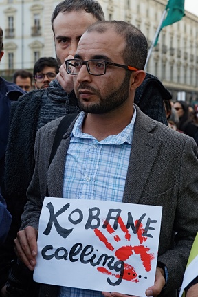 Everybody at the square against Turkish invasion of Rojava