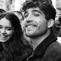 Street portrait "stolen" during a student protest