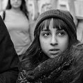 Street portrait "stolen" during a student protest