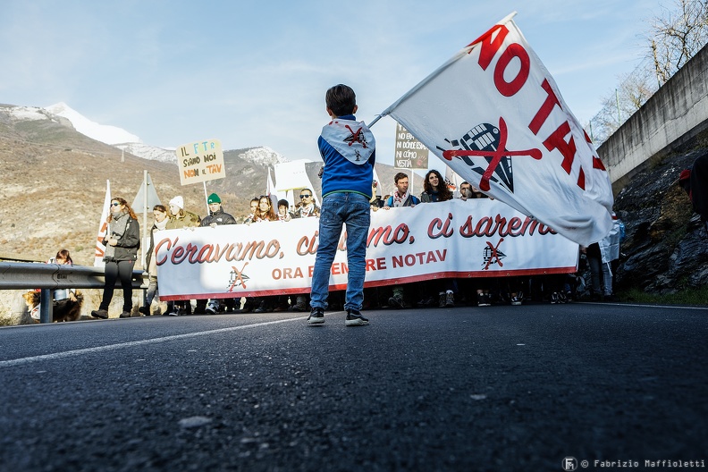 14th NO TAV March from Susa to Venaus, Dec 8 2019