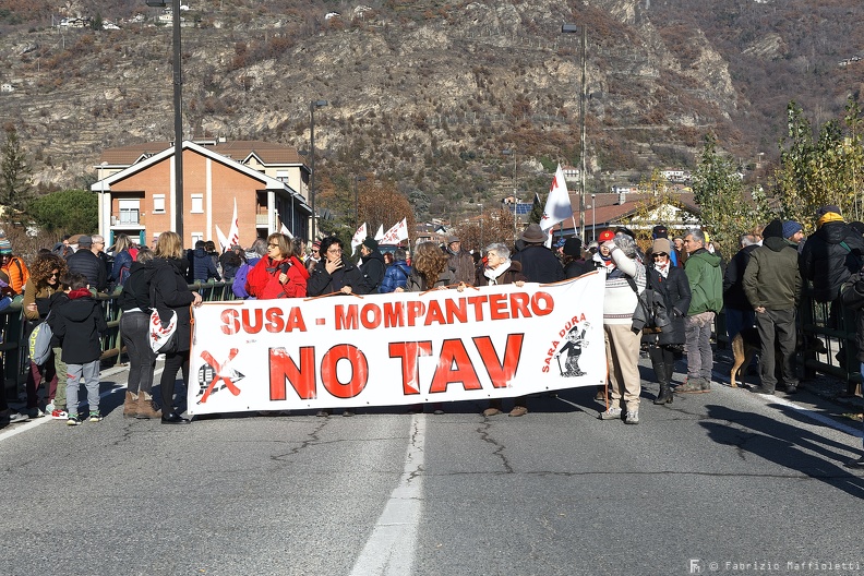 14th NO TAV March from Susa to Venaus, Dec 8 2019