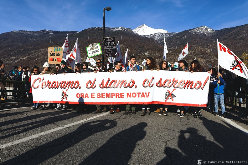 14th NO TAV March from Susa to Venaus, Dec 8 2019