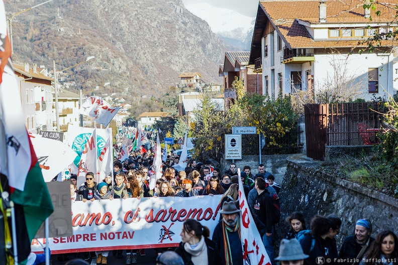 14th NO TAV March from Susa to Venaus, Dec 8 2019