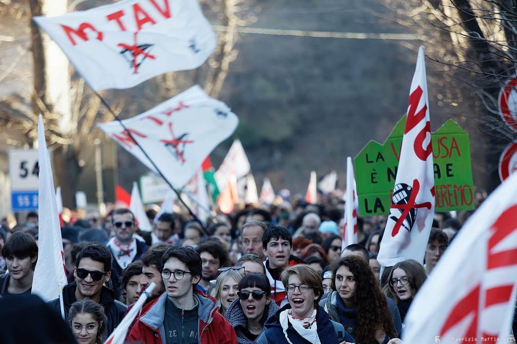 14th NO TAV March from Susa to Venaus, Dec 8 2019