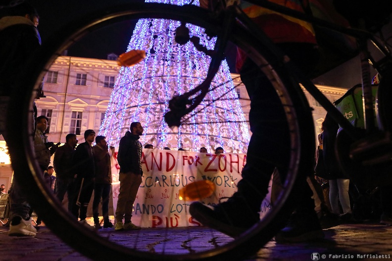 Riders protest