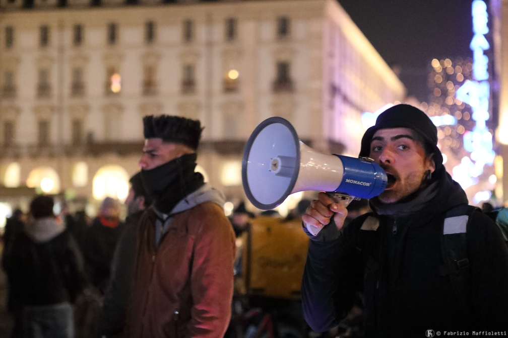 Riders protest