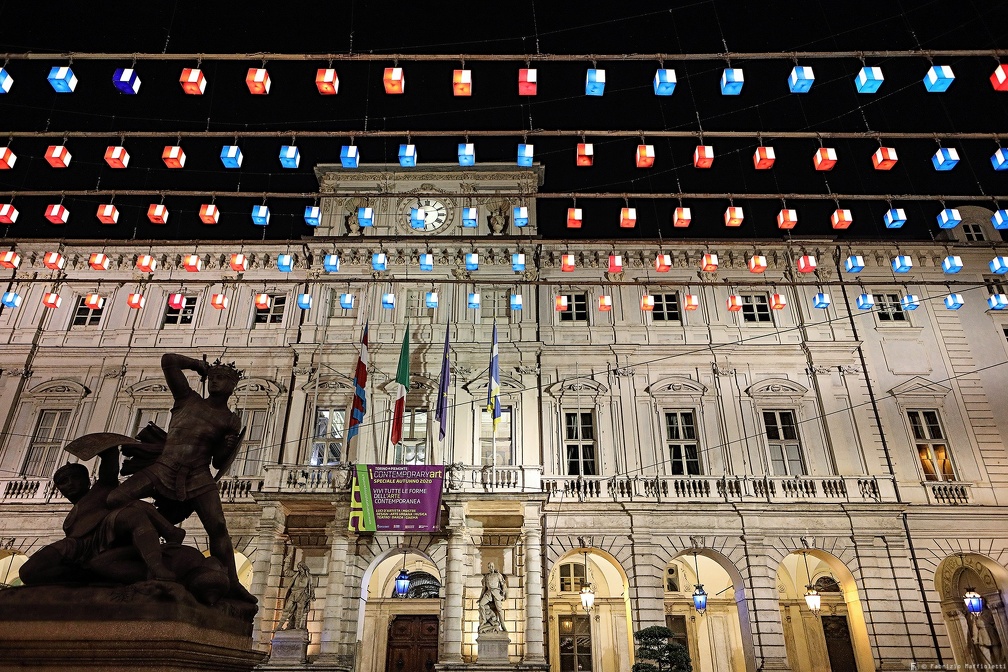 City Hall of Turin with the "Flying Carpet"