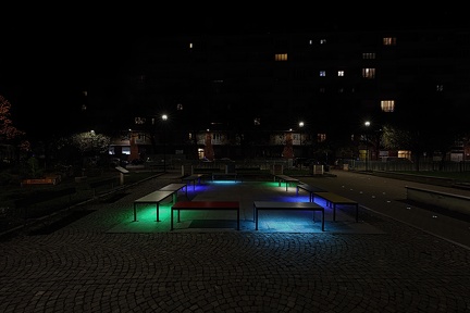 Risorgimento place with "Illuminated Benches" 2